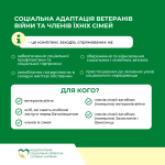 Соціальна адаптація ветеранів війни та членів їхніх сімей Соціальна адаптація ветеранів війни та членів їхніх сімей